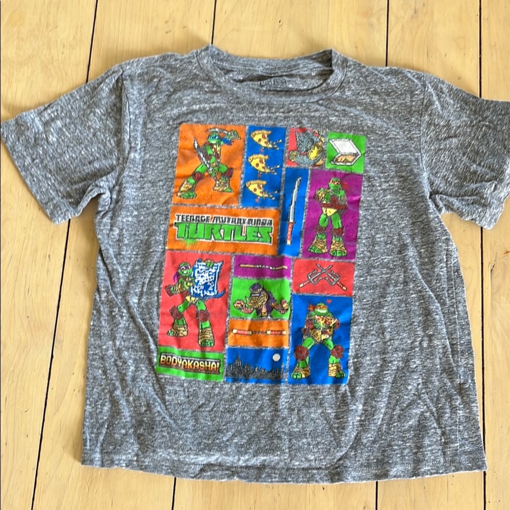 🌺3 For $10 Teenage Mutant Ninja Turtles Gray Kids T-Shirt